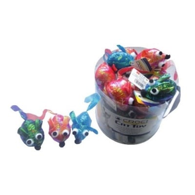 Играчка за коте Croci мишка с големи очи, 5см