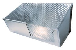 Вана за груминг от неръждаема стомана с плъзгаща врата и челно отваряне