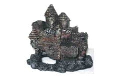 "QIAN HU" - Декорация за аквариум - Старинен замък /сив/