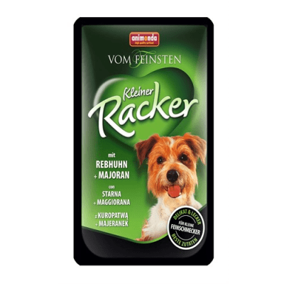 Пауч за кучета от дребни породи Von Feinsten Малкия разбойник, 85гр. - различни вкусове