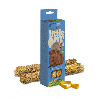 Крекер със зеленчуци за морски свинчета, зайци и чинчили 2х60гр,  Little One