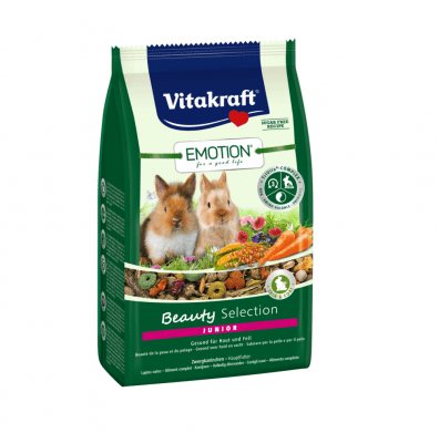 Храна за млади декоративни мини зайчета Vitakraft Emotion Beauty Selection Junior, 600гр