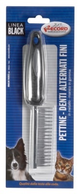 "Petine-Denti Alternati Fini" - Метален гребен за кучета и котки
