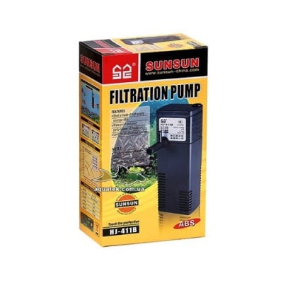Вътрешен филтър SunSun HJ-411B, подходящ за аквариуми до 50 литра