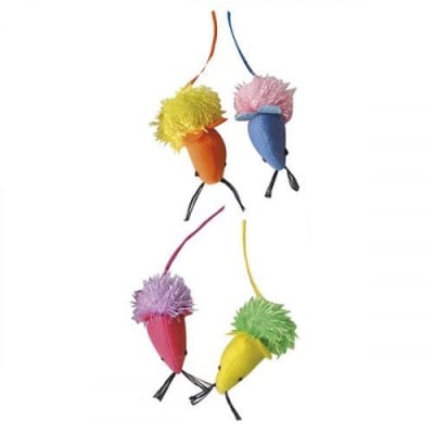 Мека играчка за котки Croci, мишка балерина, 6см