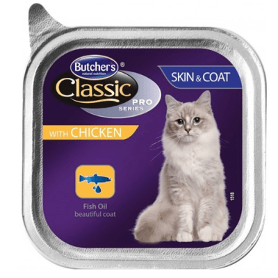 Butchers Classic Pro Series Skin & Coat - Пастет за котки - за красива и здрава козина, различни вкусове
