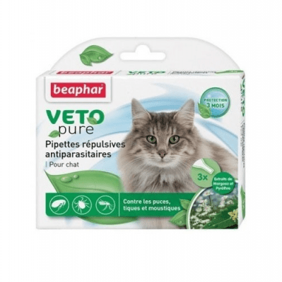 Репелентни капки Беафар Био Спот Он коте - 3 бр.