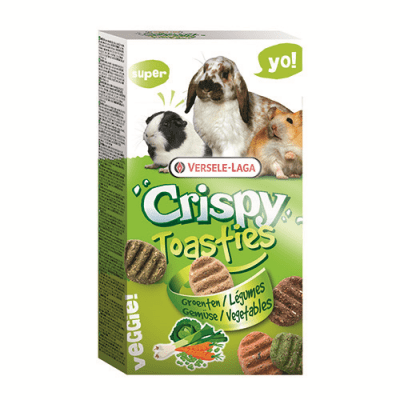 Versale Laga Crispy Toasties Vegetables – хрупкави бисквити за гризачи със зеленчуци 150гр