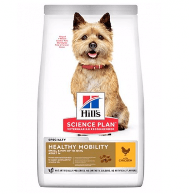 Храна за кучета от малки породи над 1 год., за поддържане на ставите HILL’S SCIENCE PLAN Healthy Mobility Small & Mini Adult, три разфасовки
