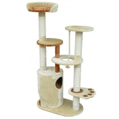 драскало за котки тип катерушка с легло и къща 70x41x140cm