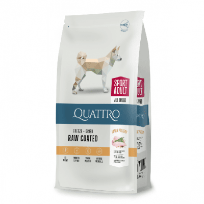 Храна за активно куче, QUATТRO SPORT ALL BREED, пиле, 12 кг