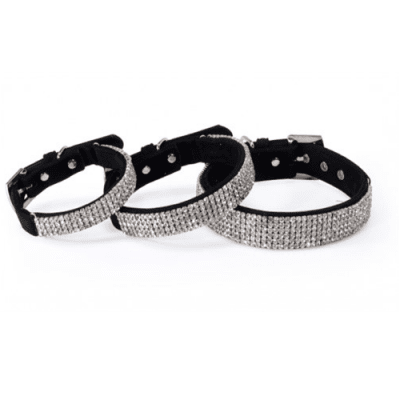 Нашийник за куче Velvet strass - три размера