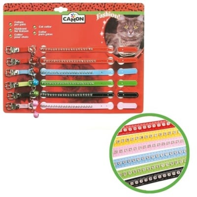 Нашийник за котки 13х320mm -  шест цвята