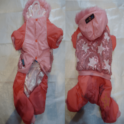 Яке звезден блясък с крачоли и качулка, шушляк с подплата