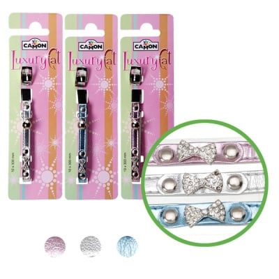 "Papillon" - Нашийник за коте - три цвята