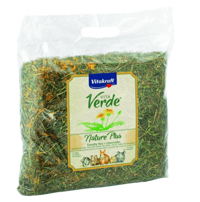 Сено за гризачи с глухарче Vitakraft Vita Verde, 500гр