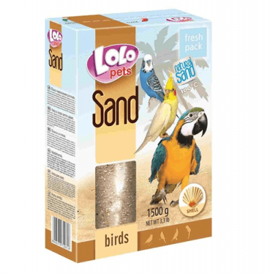 LOLO PETS ПЯСЪК ЗА ПТИЦИ 1.500кг- различни аромати