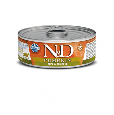 Пълноценна храна за котки в зряла възраст DUCK & PUMPKIN ПАТИЦА & ТИКВА - 80гр