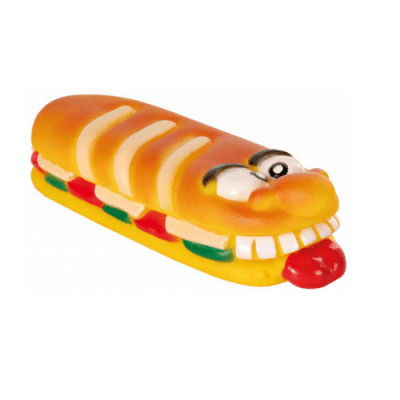 Играчка за куче - Сандвич със звук - 19 cм.