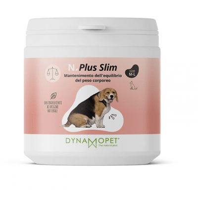Хранителна добавка за кучета поддържаща баланса на телесното тегло Dynamopet N.PLUS SLIM, 200гр