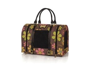 Луксозна твърда чанта на цветя