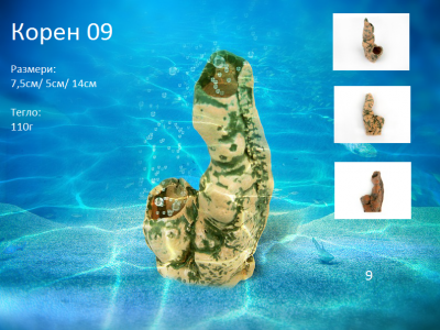 "Корен 09" - Декоративна керамика за аквариум 