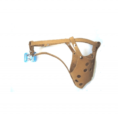 Намордник за питбул от кожа