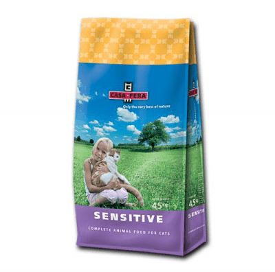 CASA-FERA SENSITIVE - Пълноценна храна за котки в зряла възраст - три разфасовки