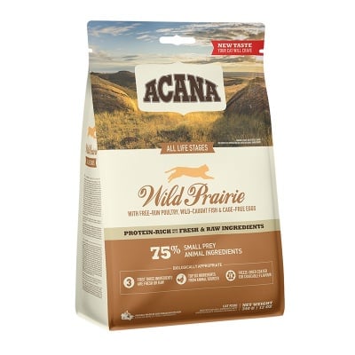 ACANA WILD PRAIRIE, храна за котка с пиле и пуйка, 340гр