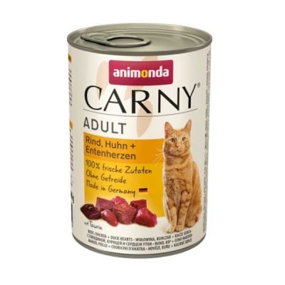 Animonda, Carny Adult, говеждо, пиле, патeшки сърца, 400 гр