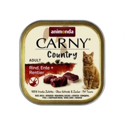 Animonda Carny Country Adult, Пастет за котки, С говеждо, патица и елен, 100гр