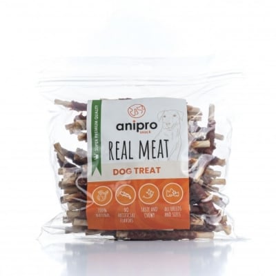 Anipro, солети от телешка кожа обвити с патешко месо, 12 см, 1 кг