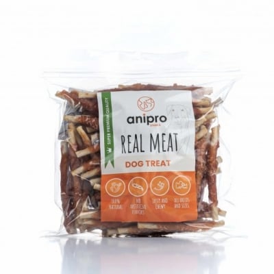 Anipro, солети от телешка кожа обвити с пилешко месо, 12 см, 1 кг