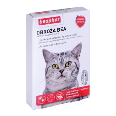 Beaphar, противопаразитна каишка за котки, 35см