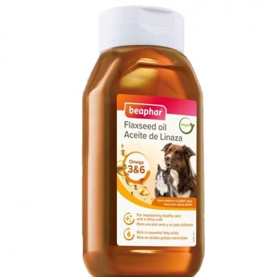 Beaphar, Студено пресовано масло от ленено семе, 430 мл