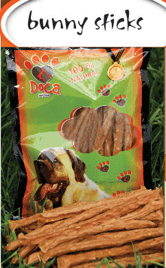 "Bunny Sticks" - Солети от сушено заешко месо
