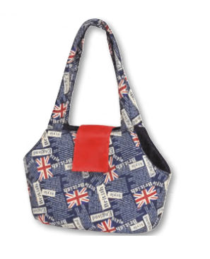 "Bristish blue" - Синя чанта за куче