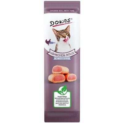 Dokas, Лакомство за коте, Пилешко руло с с риба тон, 10гр