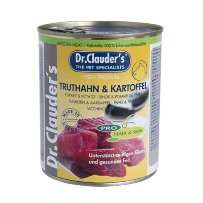 Dr. Clauders, Консерва за куче, с пуешко и картофи