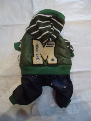 Яке зелено с качулка и крачоли, шушляк с полар