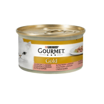 GOURMET GOLD, Хапки в Сос Пиле и Сьомга, 85g