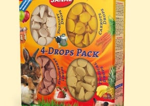 Sanal 4 Drops Pack - четири различни вкуса деликатесни лакомства - 140 гр.