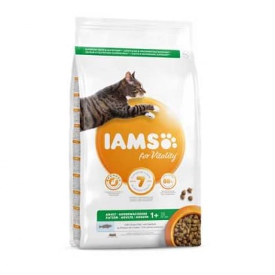 Iams Adult Ocean Fish, храна за възрастни котки, с океански риби