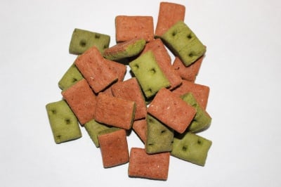 Бисквитки с птиче месо, моркови и спанак