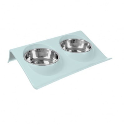 Iso Trade, Двойна купа със стойка за кучета, синя