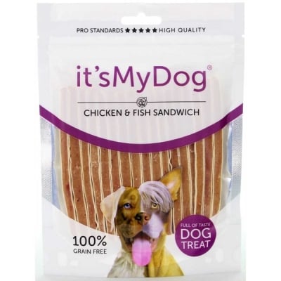 It`s My Dog Chicken+Fish Grain Free, Лакомство за куче, ленти пиле и риба, 85гр