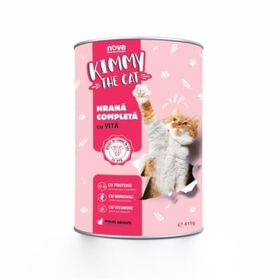 Kimmy, Консерва за котки, С говеждо месо, 415гр