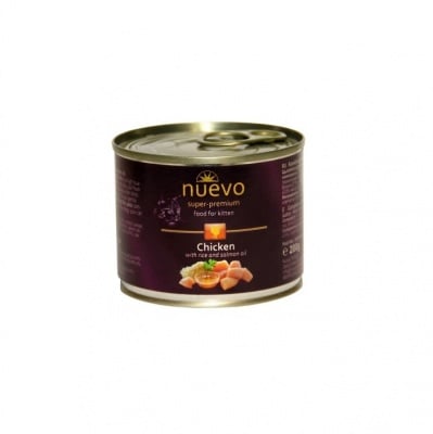 Nuevo kitten, мека храна с пилешко с ориз, 200гр