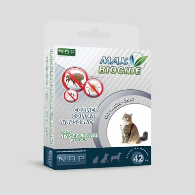 "Max Biocide" - Противопаразитна каишка за котки 