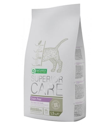 "Grain Free" - специална храна за кучета над 1 година с деликатна храносмилателна система